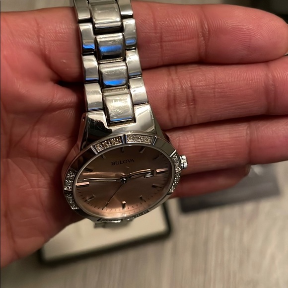 BULOVA DIAMOND ENCRUSTED WATCH - Picture 2 of 2